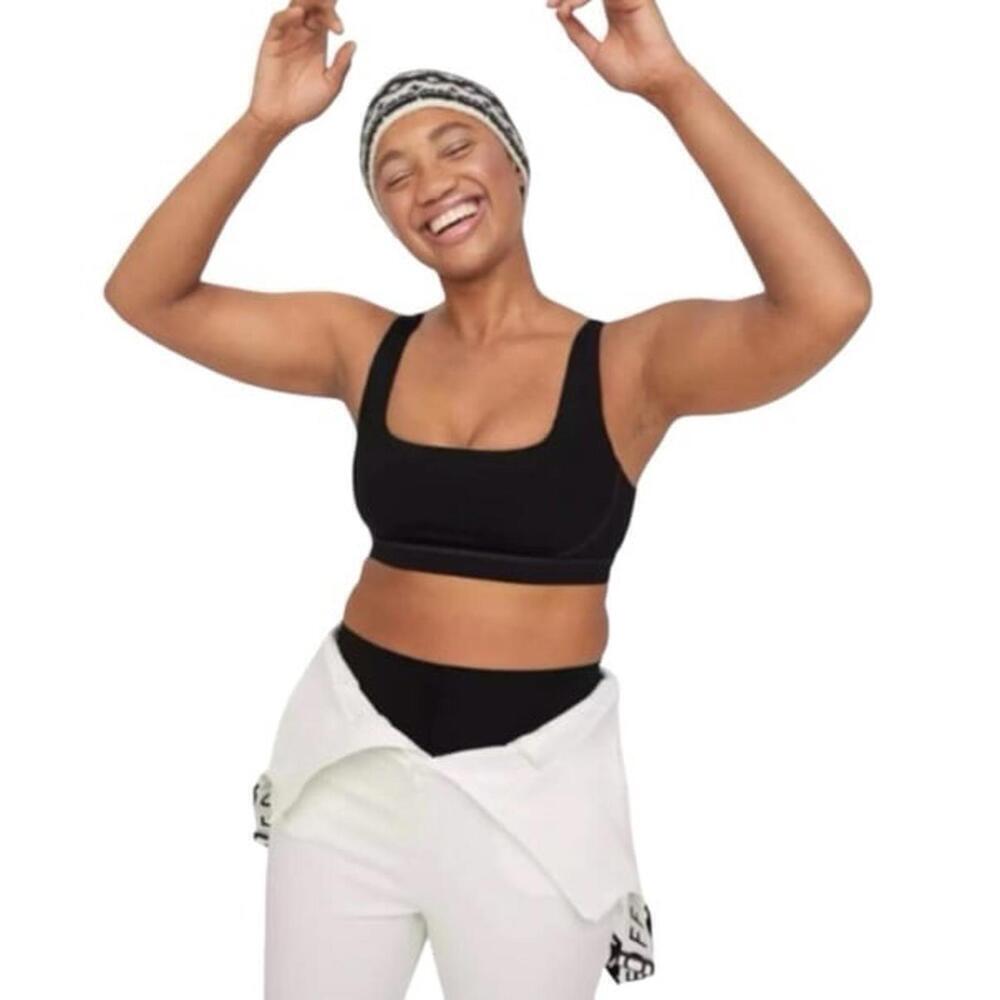Offline By Aerie Goals Pop Black Stitch Sports